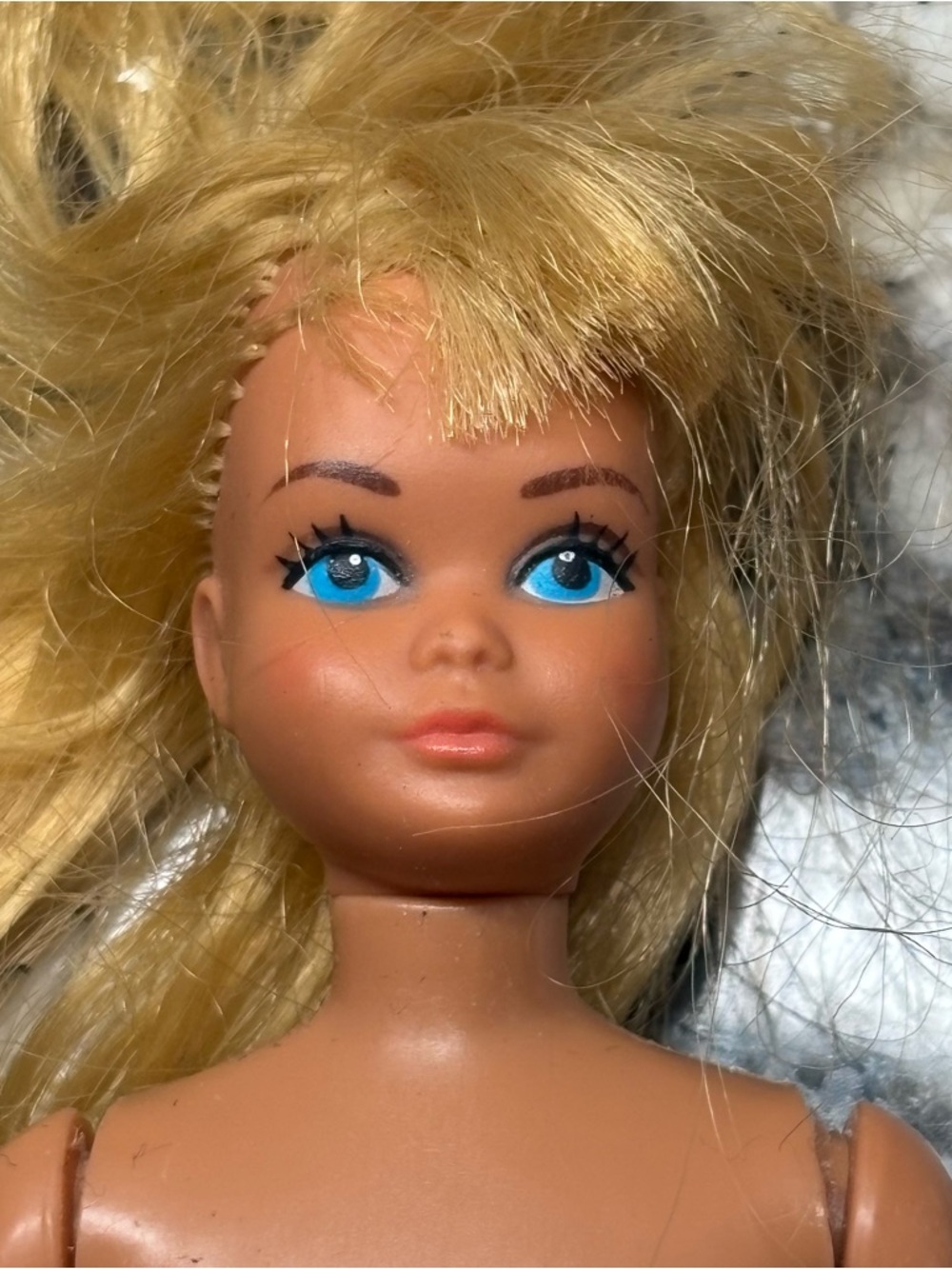 Vintage Skipper Barbie 1967 Doll 9 In Made in Philippines Blonde Blue Eyes READ